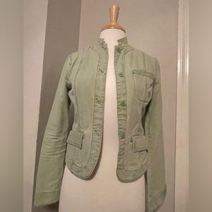 Mossimo Lt Green Jean Jacker/Blazer M